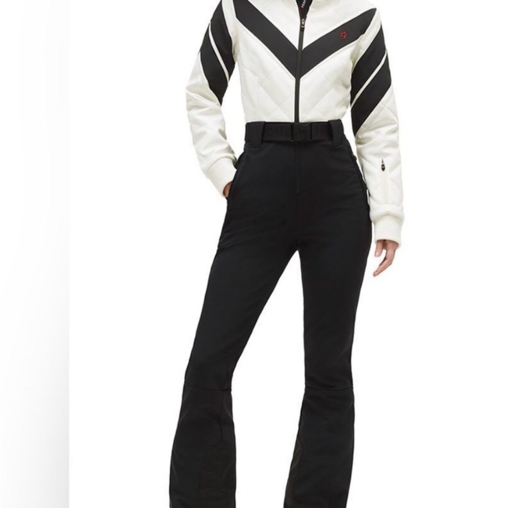 Perfect Moment Frost leather chevron jumpsuit sz Small